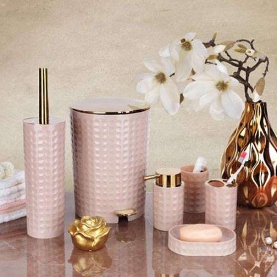 تصویر ست سرویس بهداشتی گرد طرح مایا هوم کت